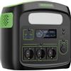 Newsmy Stazione di Alimentazione Portatile Newsmy N7576 700W 460.8Wh, Generatore Solare con Batteria LiFePO4, per Backup Domestico, Campeggio e Alimentazione Mobile