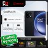 OnePlus Smartphone OnePlus 15 5G versione globale con processore Snapdragon 8 Elite Gen 5, display a 165 Hz, batteria da 7300 mAh, ricarica da 120 W e NFC, colore nero telefoni cellulari