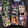 ONE PIECE Cover per iPhone One Piece Anime Hot per modelli 17, 17e, 16e, 16, 15, 14, 13, 12, 11 Mini, Pro, Max, X, XR, XSMAX, 8, 7, Air, Plus - Cover Posteriore Opaca