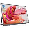 UPERFECT Monitor portatile wireless da 15,6'' 8000mAh 60Hz FHD 400 Nits con secondo display Type-C Mini HDMI per laptop/PC/Xbox/PS5