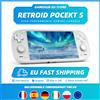 Retroid Pocket Console di Gioco Portatile Retroid Pocket 5 con Schermo AMOLED da 5,5'', Android 13, Joystick, Effetto di Illuminazione RGB, Raffreddamento Attivo, Videogiochi