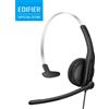 EDIFIER CC100 Cuffie Cablate con Microfono, Cancellazione del Rumore AI, Microfono Girevole, Driver da 30mm, Controllo In-line per Lavoro d'Ufficio