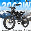 DEEPOWER Bicicletta Elettrica DEEPOWER S21 2000W 48V 25AH per Adulti con Display LCD, Freni Idraulici Intelligenti, Ruote da 17 Pollici per Tutti i Terreni