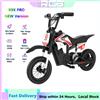 RCB R9X PRO Moto Elettrica per Bambini, 36V 5.2Ah 350W, 12'' 25km/h, Autonomia 16km, Ammortizzatori Doppi, Luci Ambientali, da 6 anni, Moto Elettrica Bambini, Regalo Ideale per Bambini, Perfetta per
