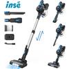 NONE Aspirapolvere senza fili INSE N5T, batteria 8*2200mAh, aspirazione potente 45000Pa, autonomia 45 minuti, contenitore polvere da 1,2L