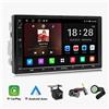 ATOTO Autoradio Android 2Din da 7 pollici con Carplay wireless, schermo Android Auto, doppio 2 Din, Bluetooth, stereo, lettore multimediale audio.