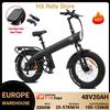 HX Bicicletta Elettrica HX Q3 2000W per Adulti, E-Bike 48V 20AH, Moto Elettrica da Fuoristrada 115N.m, Batteria Rimovibile, Bici Elettrica con Pneumatici Fat da 20 Pollici