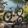 BURCHDA RX02 Bici Elettrica Fat Tire 1000W 45KM/H, Mountain Bike Elettrica 26 Pollici, Batteria al Litio 48V15AH, Bici Elettrica per Adulti