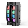 Yiflamefly Mini Spider Light 8x10W RGBW LED Luci Rotanti a Testa Mobile Strobo Luci da Discoteca per Bar KTV Matrimoni Feste Spettacoli Club