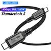 NONE Cavo Certificato Thunderbolt 5 80Gbps USB-C, Cavo Thunderbolt Full-Featured 120Gbps Unidirezionale Tipo C 240W per eGPU SSD Hub