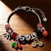 NONE Bracciale Artigianale con Ciondolo Smaltato Demogorgone Anime Cartoon, Accessorio Gioiello Regalo per le Feste
