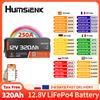 Humsienk Batteria Humsienk LiFePO4 12V 320Ah con Bluetooth integrato e BMS da 250A, al litio, per golf cart, camper, fuoristrada, uso domestico, campeggio