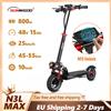 SUNNIGOO Monopattino Elettrico 800W per Adulti - Velocità Massima 25km/h, Autonomia 45-55km, Pneumatici Fuoristrada da 10'', E-Scooter Pieghevole per Pendolari