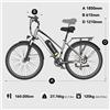 EVERCROSS TECH Bicicletta elettrica EVERCROSS TECH EK28 28 per adulti, MTW elettrico con batteria da 36V 12Ah, autonomia di 60 miglia.