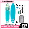 Feath-R-Lite Tavola da Stand Up Paddle gonfiabile Feath-R-Lite 335x83x15cm Cruise SUP Board Ultra stabile e antiscivolo per sport acquatici con set di accessori