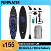 funwater Tavola da Stand Up Paddle Gonfiabile FunWater 2026 Nuova 350x84x15cm, SUP da Crociera Ultra Stabile Antiscivolo per Sport Acquatici con Set di Accessori
