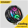 Essager Clip Magnetica 2 in 1 per Raffreddamento Telefono con Luce RGB e Display HD, Ventola di Raffreddamento Veloce a 3 Livelli Regolabili per Gaming