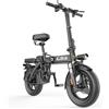 NONE Bicicletta Elettrica Pieghevole Toofly GS3, Motore 250W, Batteria 48V 15AH, Pneumatici Fuoristrada da 14 Pollici