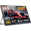 UPERFECT Monitor da gioco da 24,5 pollici 240Hz per Switch XBOX PS5 Steam Deck, schermo FHD IPS con USB 3.1 HDMI per laptop, PC, Mac, smartphone