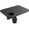 NONE Vassoio e tavolino per auto per laptop, doppia superficie in pelle antiscivolo a 360°, vassoio per cibo, tavolino porta bicchieri per Tesla Model Y/3/S, Ford F150