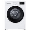 LG F4NA10S8NWK LAVATRICE SLIM, Caricamento frontale, 8 kg, programmi, Profondità 47 cm, Giri 1400 rpm, White, livello rumorosità centrifuga 74 dB(A), Classe A