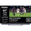 Haier H65C95EUX, Smart TV OLED 65", 4K, Google TV, 144Hz, Dolby Vision & Atmos, Harman Kardon, Abbonamento DAZN Full 12 mesi incluso