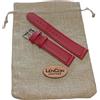 LenCon Incisioni Cinturino Orologio in Pelle Pieno Fiore Fatto a Mano, Conciata al Vegetale, Senape, Verde Scuro, Rosso, Cioccolato, Cuoio, Marrone, 18mm, 20mm, 22mm (Rosso, 22/20)