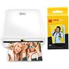 Kodak Step Stampante Stampante Fotografica Portatile, Wireless, Tecnologia Zink Zero Ink, Stampa Foto Adesive 2X3 Da Dispositivi Bluetooth O Nfc, Bianco + Carta Fotografica, 50 Pezzo 50 X 76Mm