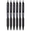 uni-ball Jetstream SXN-101-7N - Penna a sfera retrattile, punta da 0,7 mm, inchiostro nero, confezione da 6