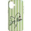Animal Print Cute And Fun Custodia per iPhone 16 Matcha Verde Fiocco Estate Carino Cane Mamma
