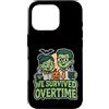 overtime team coworkers zombie halloween Custodia per iPhone 16 Pro Siamo sopravvissuti al team straordinario