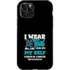 Cervical Cancer Awareness Teal Ribbon Ap Custodia per iPhone 11 Pro I Wear Teal For Myself, nastro color foglia di tè per la consapevolezza del cancro cervicale