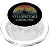 Vintage Yellowstone National Park Yellowstone National Park USA Bison Buffalo Vintage PopSockets PopGrip per MagSafe