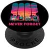 Never Forget Meme 90s Tech Millennial Hu Non dimenticare mai Meme 90s Tech Nostalgia Vintage Computer PopSockets PopGrip Adesivo