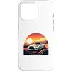 Simmon's Merch Custodia per iPhone 16 Pro Ride the Horizon JDM Giappone Drift Cultura Speed Car Rally S17