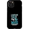 Cervical Cancer Awareness Teal Ribbon Ap Custodia per iPhone 11 Pro I Wear Teal For My Wife Cervicale Cancer Awareness Dinosaur