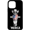 Merica USA Patriotic Cute Funny 4th of J Custodia per iPhone 13 Pro Max FSM Pastafari Bandiera Americana Occhiali Da Sole Cappello Da Cowboy