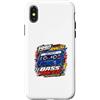 Retro 1990 Analog Cassette Bass Culture Custodia per iPhone X/XS Bass Racer 1990 Analogico Cultura nastro forte