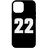 NUMBERED SPORTS ATHLETIC TEAM JERSEY DOU Custodia per iPhone 12 mini NUMERO 22 MAGLIA SPORTIVA 22 ANNO 2 ANTERIORE E POSTERIORE