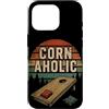 Cornhole Cornhole Bags Custodia per iPhone 16 Pro Cornaholic Cornhole - Pouf a sacco con motivo tramonto retrò