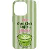 Animal Print Cute And Fun Custodia per iPhone 14 Pro Tè Matcha Latte estivo Girlie Green Fun
