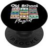 Cassette Tape 80s Old School Playlist Dr Cassette Tape Music 80s Old School Playlist Vintage Eighties PopSockets PopGrip Adesivo
