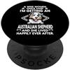 Australian Shepherd Dog Mom Funny Puppy I'm Getting An Australian Shepherd Funny Dog Mom Puppy PopSockets PopGrip Adesivo