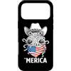 Merica USA Patriotic Cute Funny 4th of J Custodia per iPhone 17 Pro Max Flying Spaghetti Monster Pastafari FSM Bandiera Americana Bandana