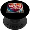 Boston Terrier Puppy Lover PS Il mio cane è il mio San Valentino Boston Terrier Street Graffiti PopSockets PopGrip Adesivo