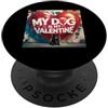 Chow Chow Puppy Lover PS Il mio cane è il mio San Valentino Black Chow Chow Street Graffiti PopSockets PopGrip Adesivo