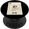 Funny Mexican Designs for Family Funny Mexican Design for Aunt - La Tia Chismosa PopSockets PopGrip Adesivo