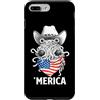 Merica USA Patriotic Cute Funny 4th of J Custodia per iPhone 7 Plus/8 Plus Flying Spaghetti Monster Pastafari FSM Bandiera Americana Bandana