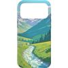 Sacred Universe Designs Custodia per iPhone 17 Pro Max Scenic Mountain Valley Stream Design Natura Arte Escursione all'aperto