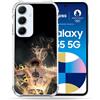 Cokitec Cover rinforzata per Samsung Galaxy A55 5G Manga One Piece Ace Nero